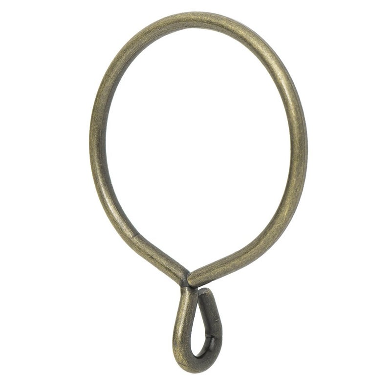 Ivilon Drapery Eyelet Curtain Rings - 2.3" Ring for Curtain Hook Pins, Set of 14 - Oil Rubbed Bronze (ORB) - Image 1